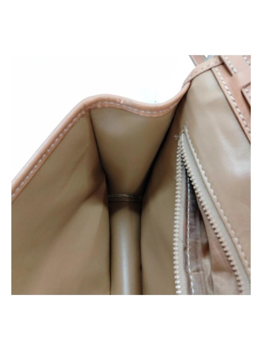 Authentic Vintage Celine Macadam Envelope Crossbody Bag Brown PVC Leather Trim - Picture 12 of 16